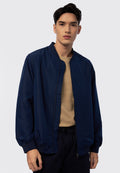 Slim Fit Bomber Jacket Dark Blue