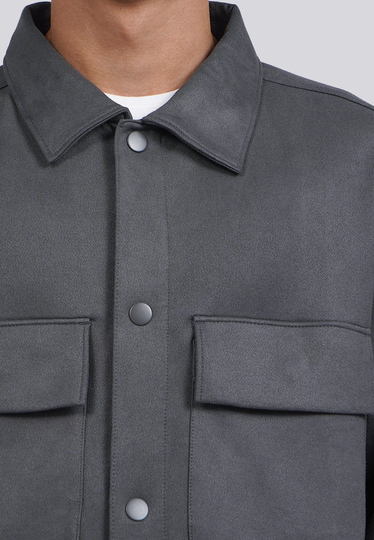 Double Pocket Overshirt Jacket