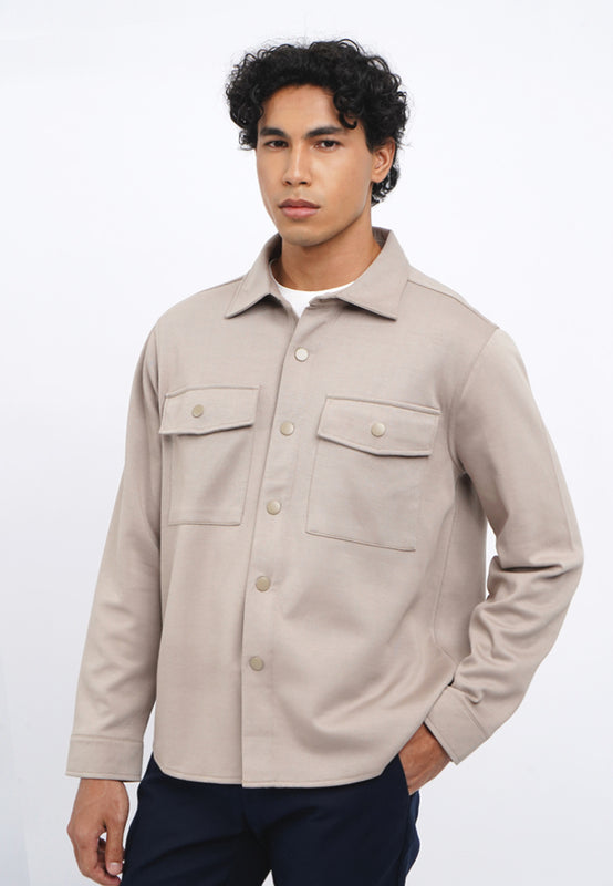 Double Pocket Overshirt Jacket
