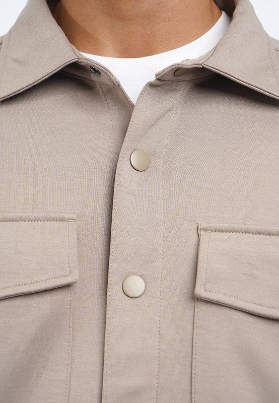 Double Pocket Overshirt Jacket