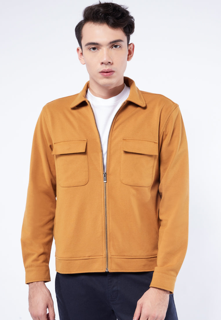 Slim Fit Zip Knit Jacket