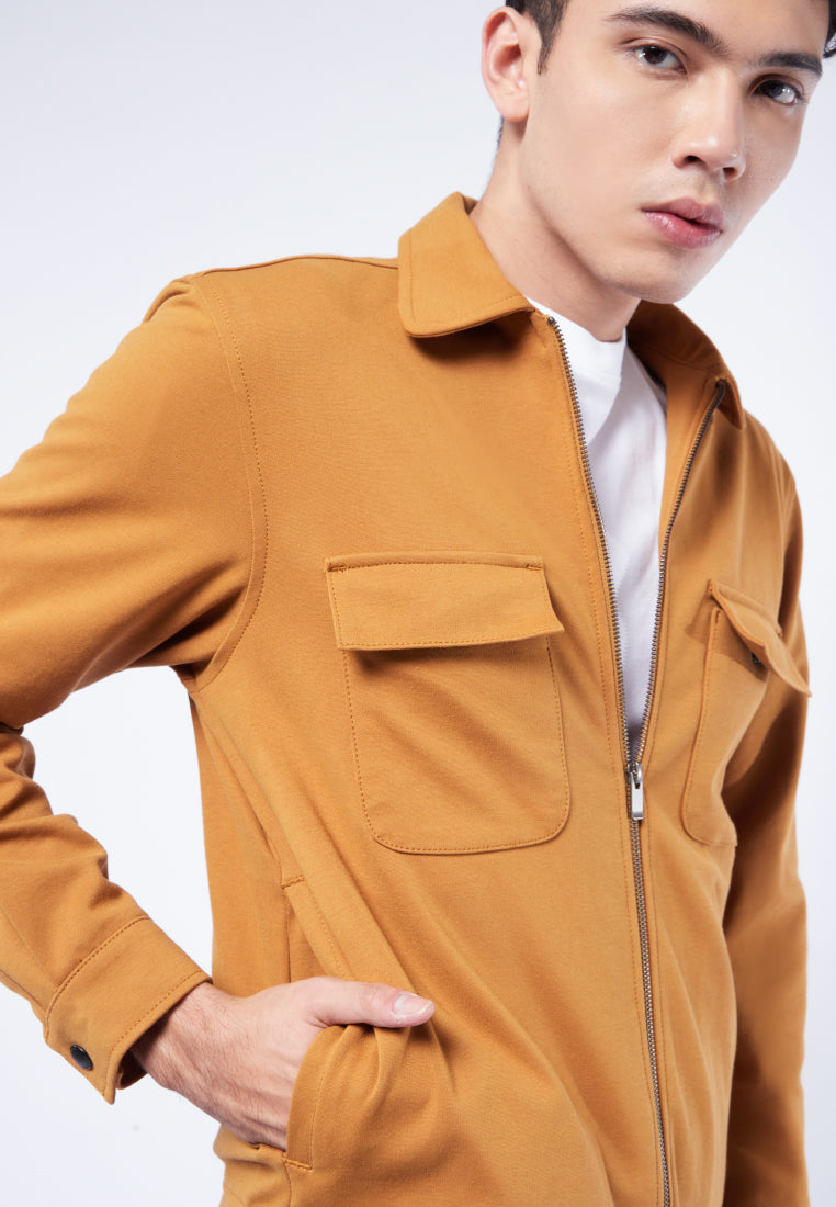 Slim Fit Zip Knit Jacket