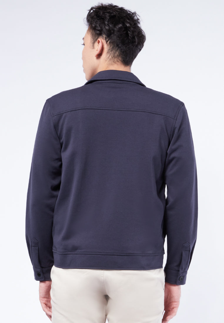 Slim Fit Zip Knit Jacket