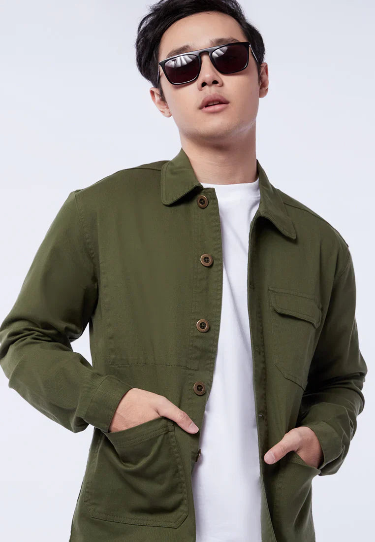 Slim Fit Shirt Jacket