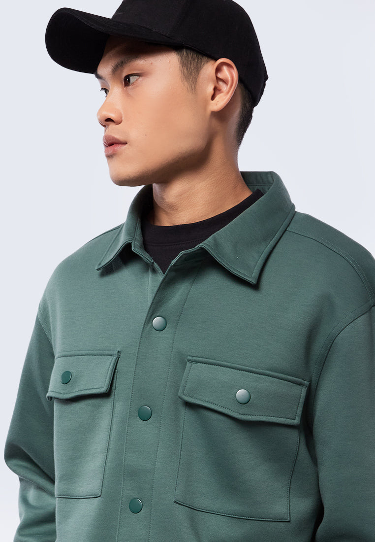 Loose Jacket with Snap Button