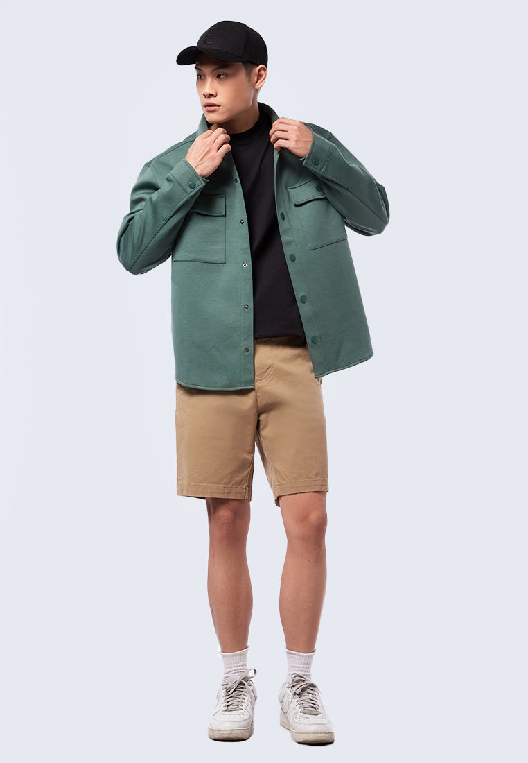 Loose Jacket with Snap Button