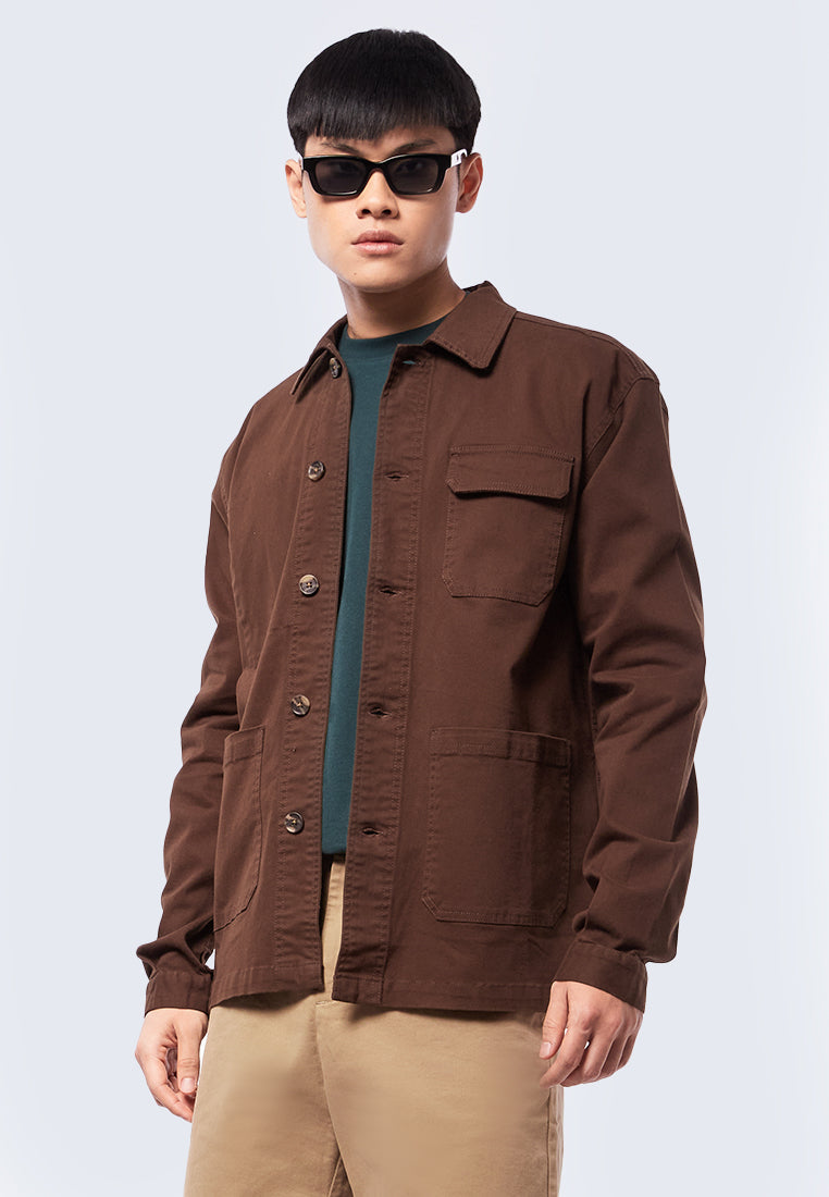 Oversized Jacket with Triple Pocket