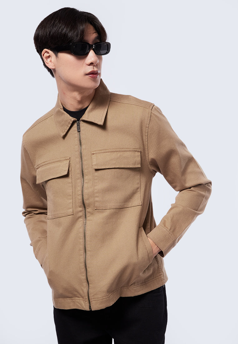 Shirt Jacket with Flap Pocket