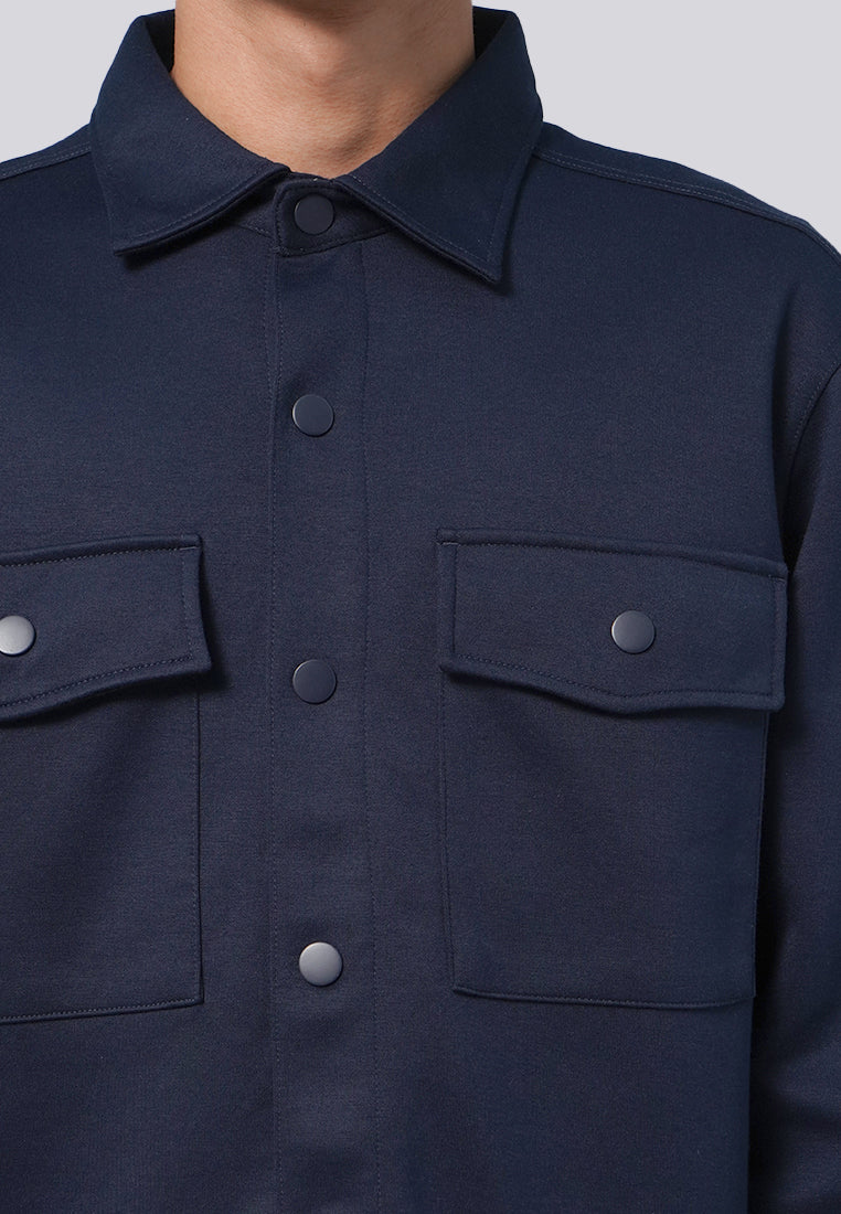 Shirt Jacket with Double Pocket