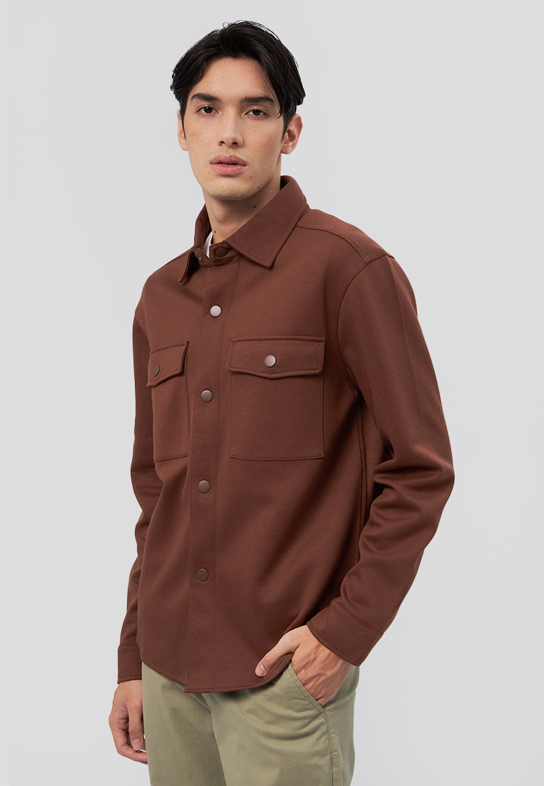 Shirt Jacket with Double Pocket