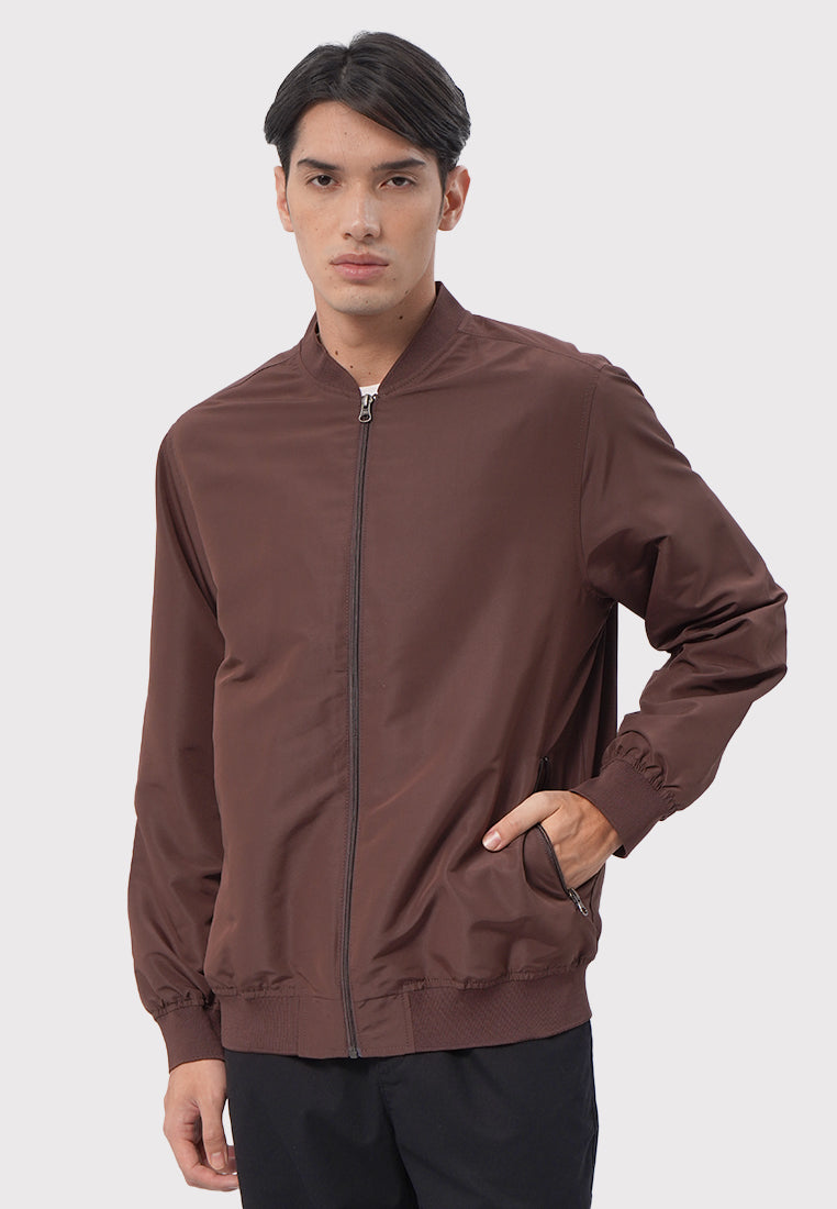 Bomber Jacket with Zipped Pocket