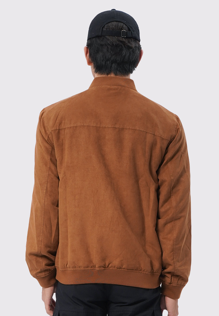 Suede Bomber Jacket