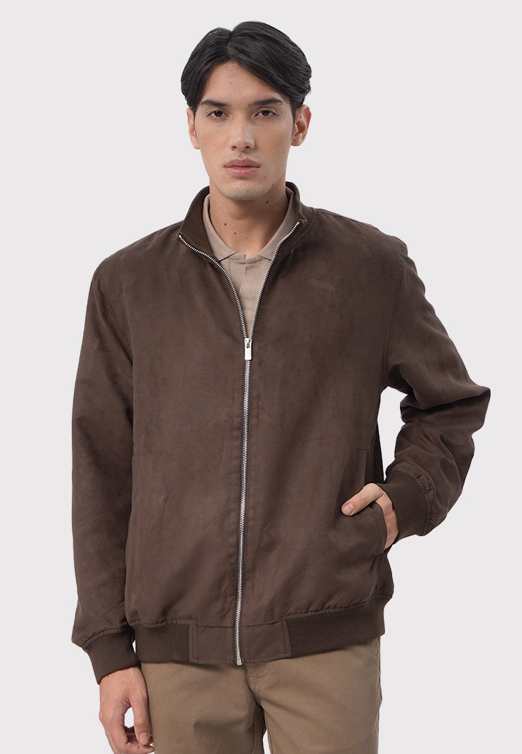 Bomber Jacket with Zipped Pocket