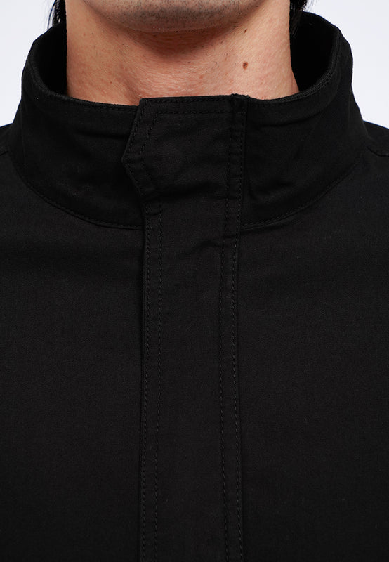 Slim Fit Canvas Harrington Jacket