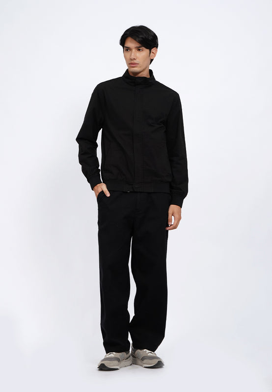 Slim Fit Canvas Harrington Jacket