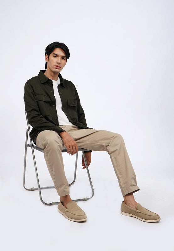 Long Sleeve Knitted Overshirt Jacket