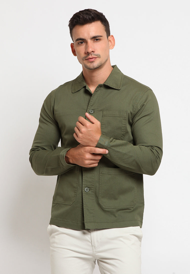 Overshirt with pocket details