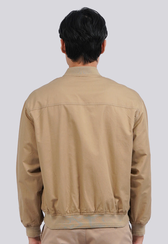 Regular Fit Long Sleeve Bomber Jacket