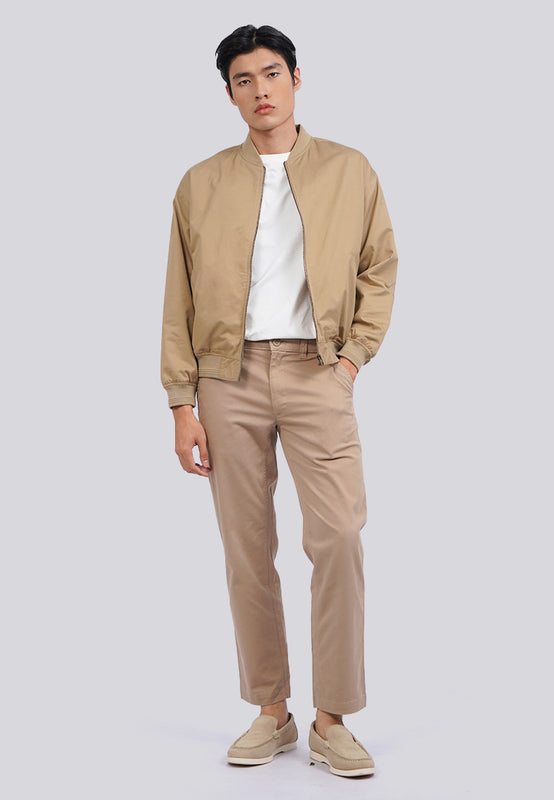 Regular Fit Long Sleeve Bomber Jacket
