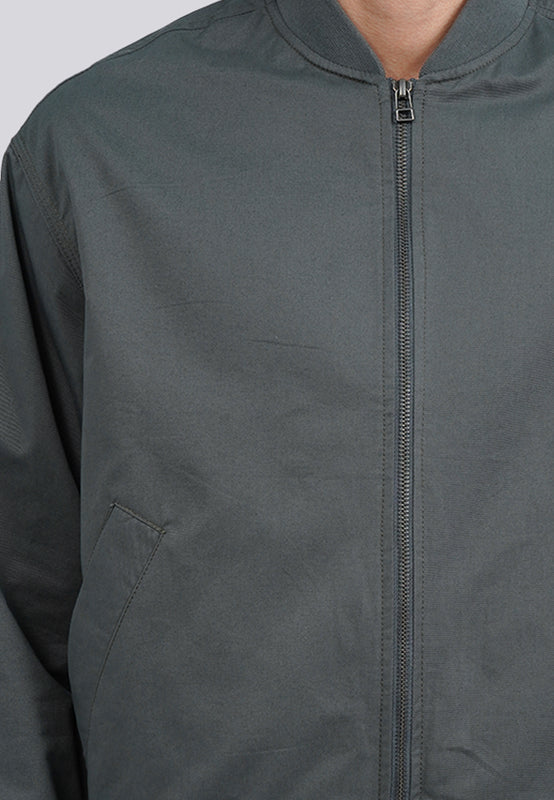 Regular Fit Long Sleeve Bomber Jacket