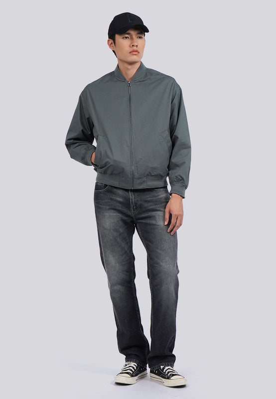 Regular Fit Long Sleeve Bomber Jacket
