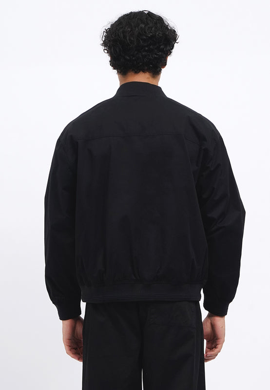 Oversized Twill Bomber Jacket