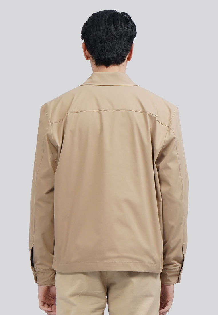 Collared Jacket with Double Pocket