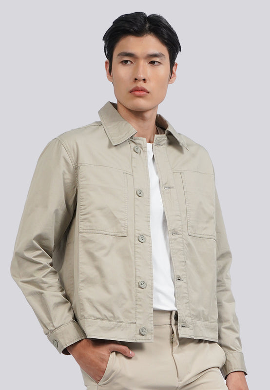 Regular Fit Utility Shirt Jacket