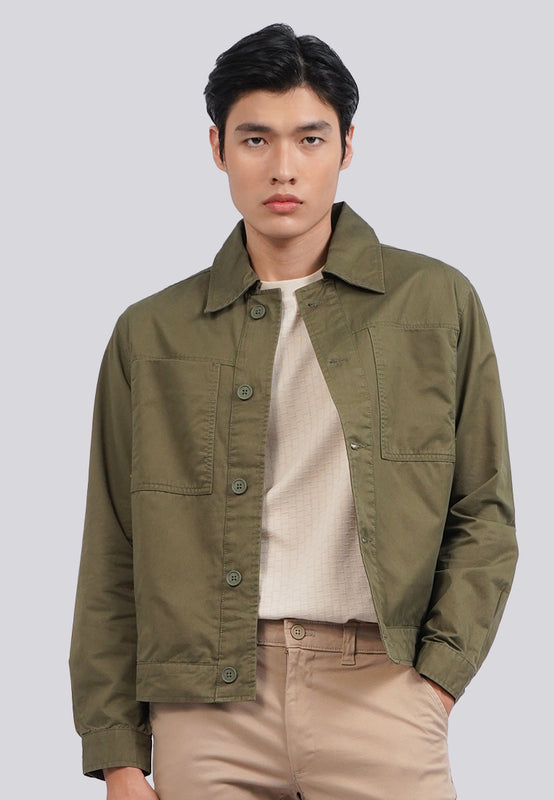 Regular Fit Utility Shirt Jacket