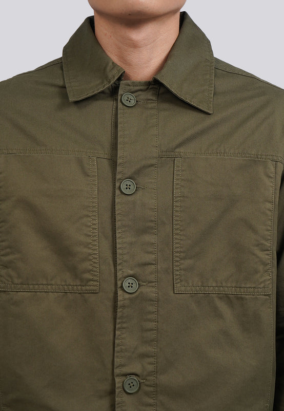Regular Fit Utility Shirt Jacket