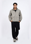 Regular Fit Utility Jacket with Zipper
