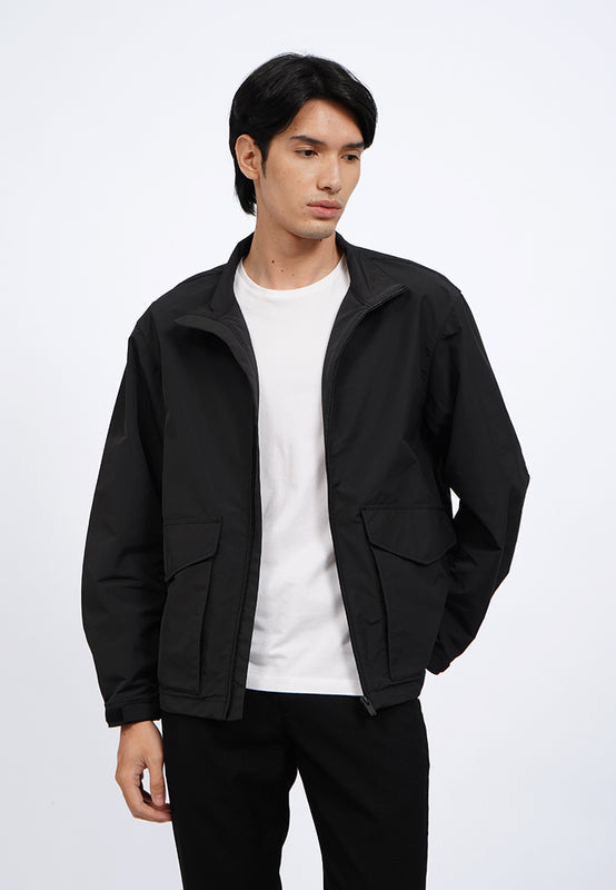 Regular Fit Utility Jacket with Zipper