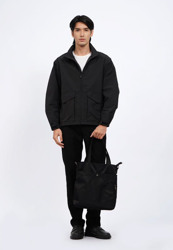 Regular Fit Utility Jacket with Zipper
