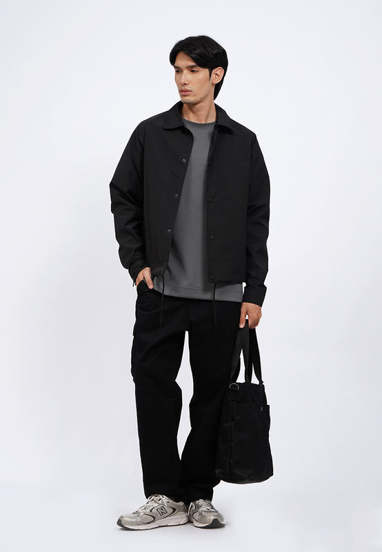 Drawstring Hem Coach Jacket