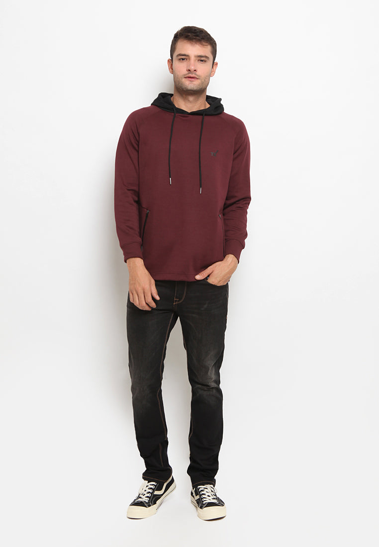 Sweatshirt with contrast hoodies