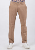 Khaki Satin Chinos Pants