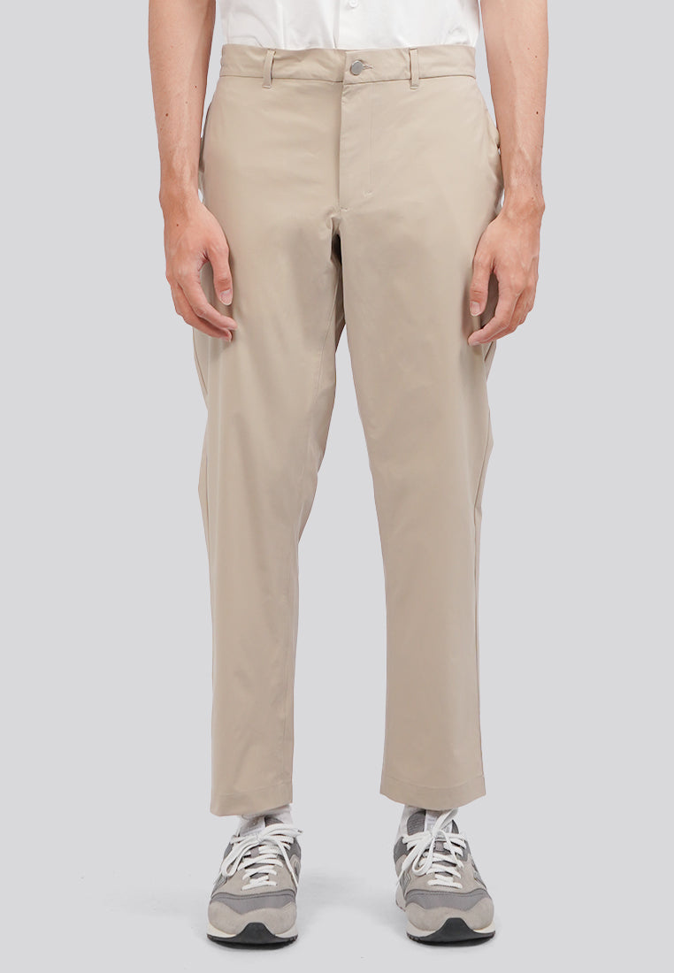 Slim Fit Active Long Pants Beige