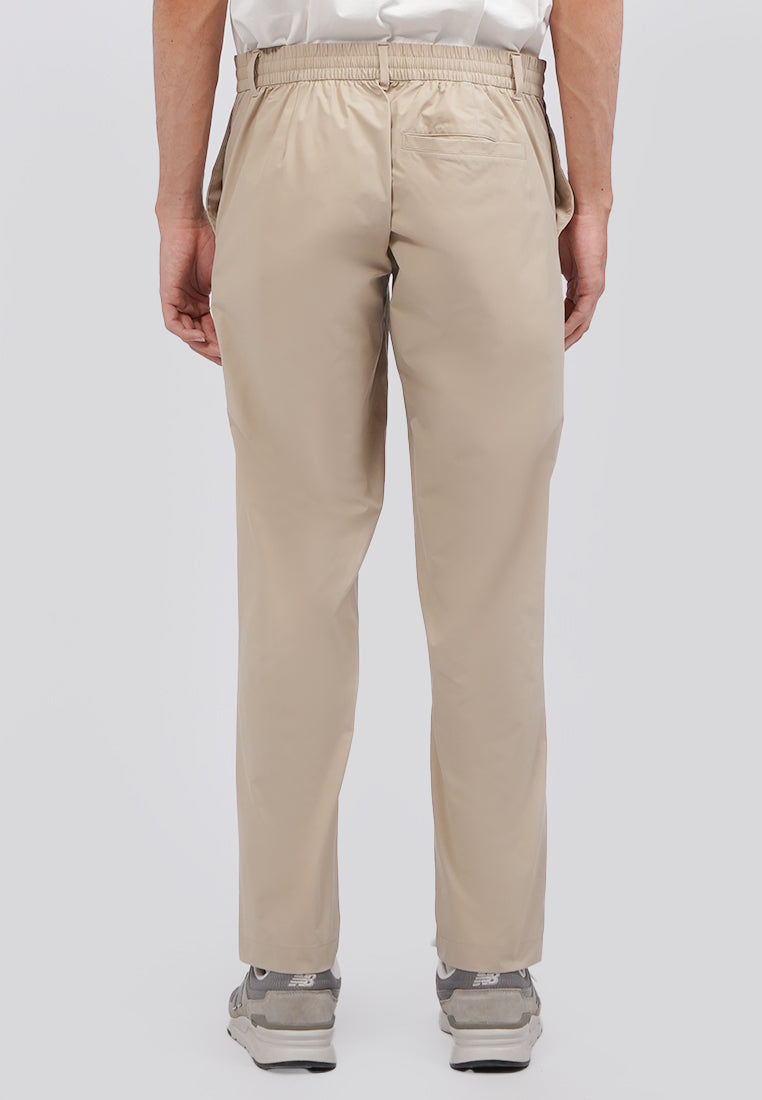 Slim Fit Active Long Pants Beige
