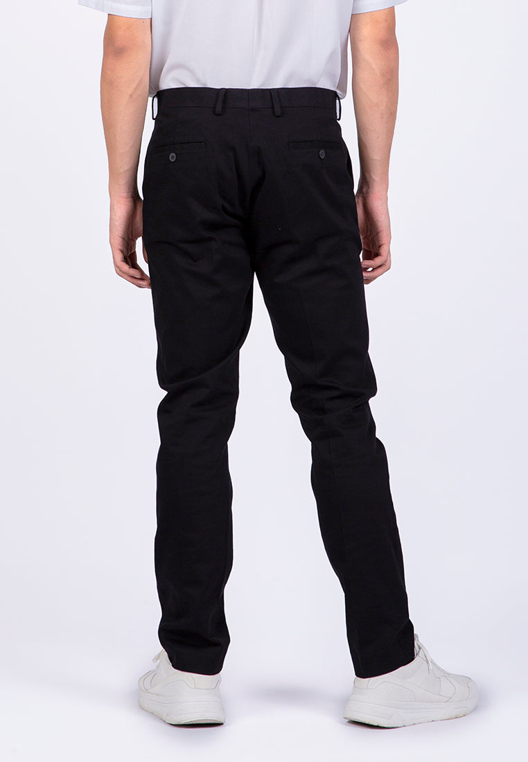 Slim Fit Formal Pants Black