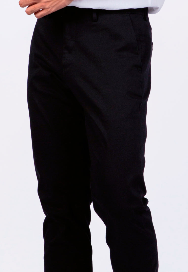 Slim Fit Formal Pants Black