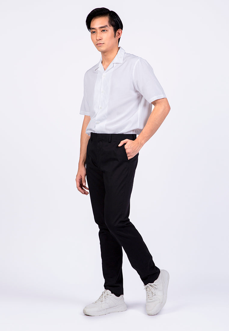 Slim Fit Formal Pants Black
