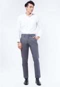 Slim Fit Formal Long Pants Dark Grey