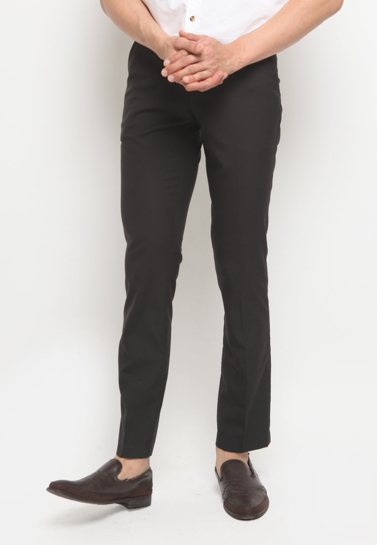 Slim Fit Formal Pants Dark Grey