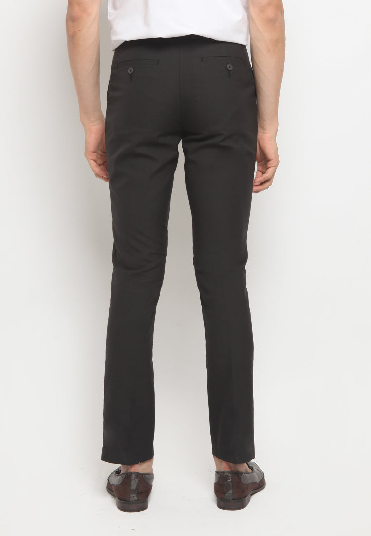 Slim Fit Formal Pants Dark Grey