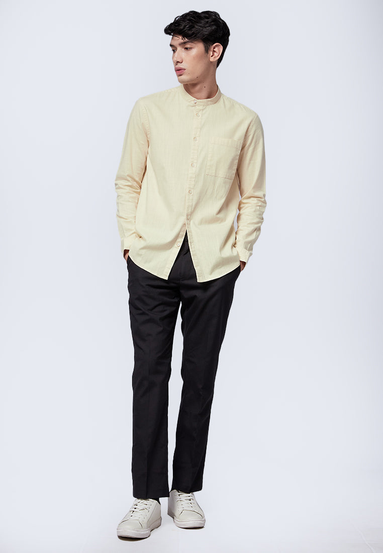 Slim Fit Formal Pants Black