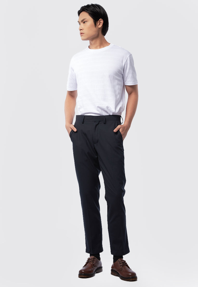Slim Fit Formal Pants Dark Blue