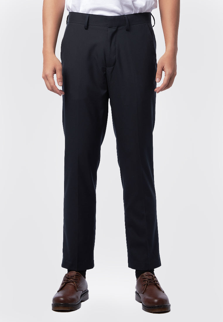 Slim Fit Formal Pants Dark Blue