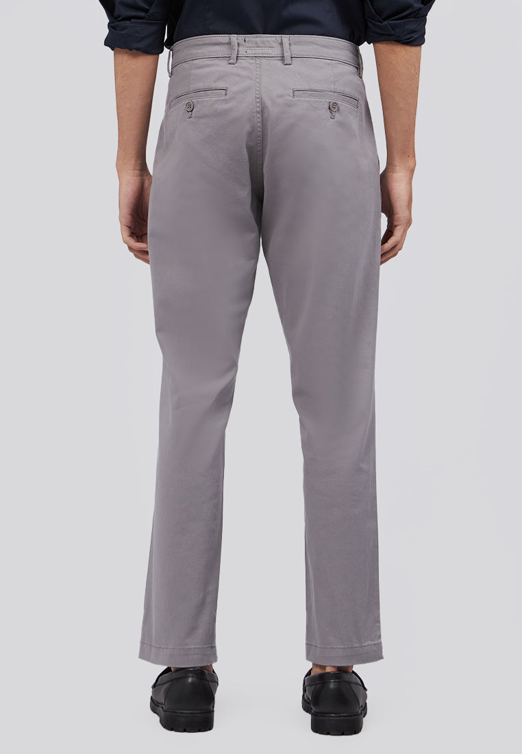 Slim Fit Basic Long Pants Lt. Grey