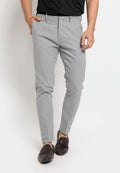 contrast texture suit pants