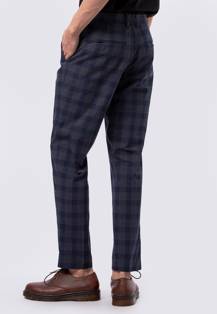 Slim Fit Check Pants